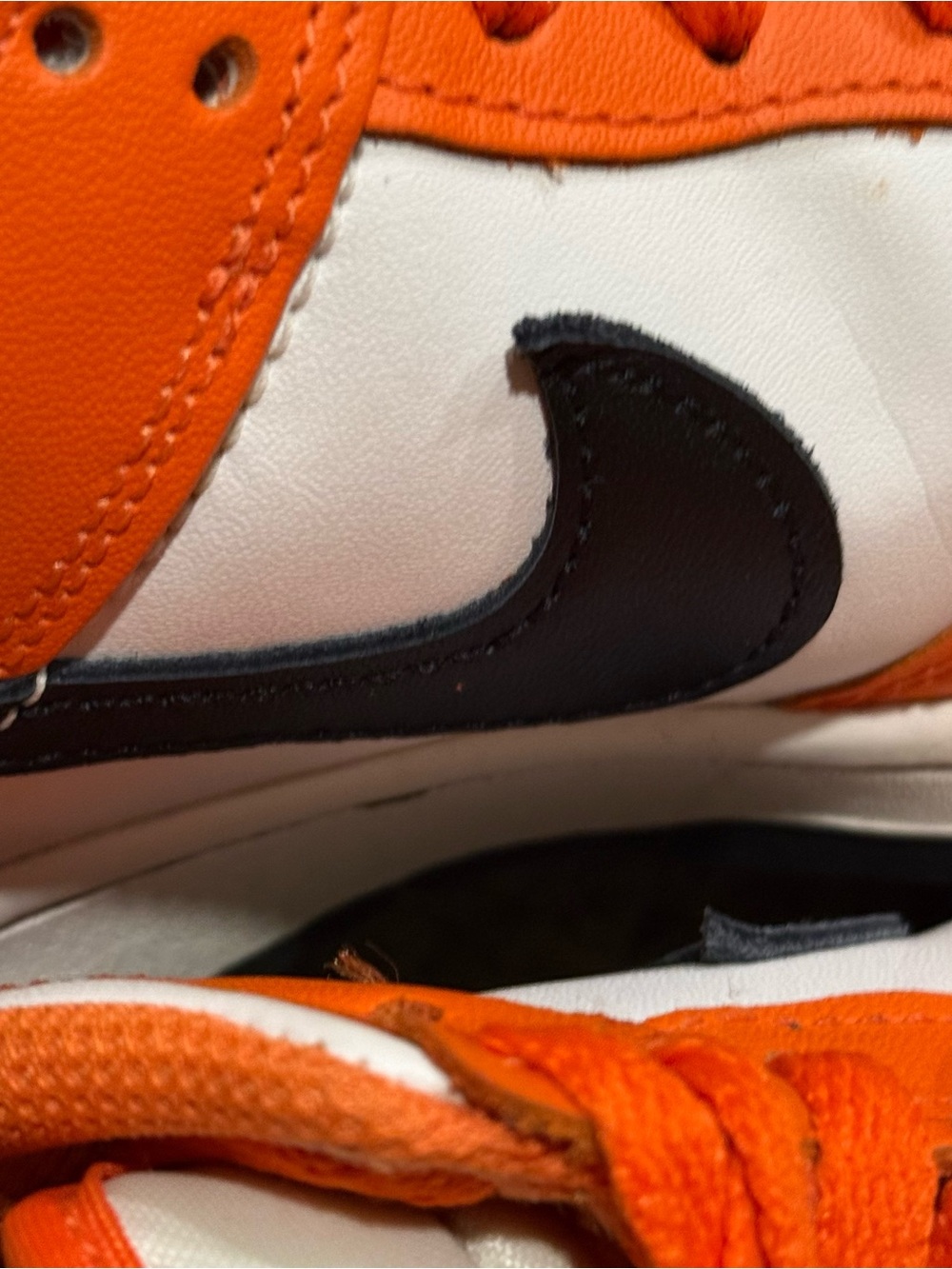 Nike Dunk Low GS Halloween 2022 Youth Size 7Y DH9765-003 Orange White - Picture 10 of 14